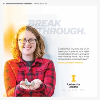 20 Boise Rotary Century Scholars Program Tuesday, April - University Of Idaho