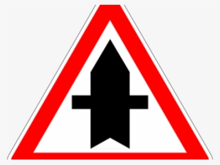 Red Cross Mark Clipart Round - Right Of Way Road Sign