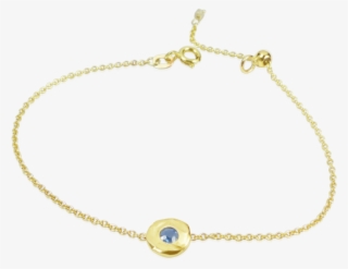 9ct Gold Sapphire Bracelet - Gold
