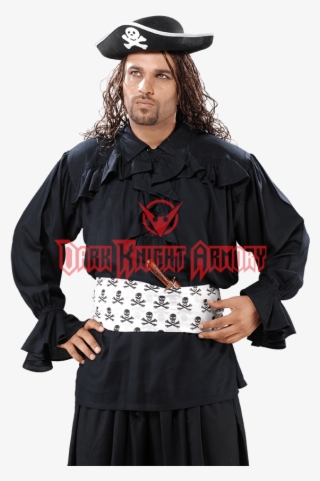 Zoom - Medieval Poet's Pirate Francis Drake Pirate Shirt Costume