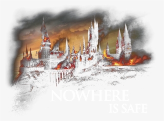 Harry Potter Burning Hogwarts Men's Tank