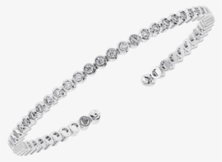 Tb0130 Bezel Set Round Brilliant Cut Diamonds Tennis - Brilliant