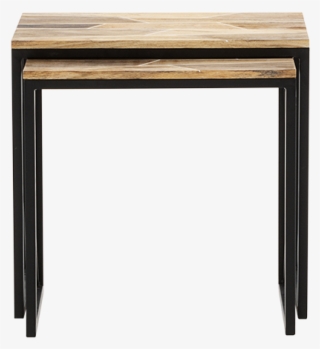 Image For Wood And Metal End Table Set From Brault - Fast Grand Arche Table Grey