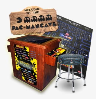Pixel Bash Cocktail Arcade Machine, A 3' X 5' Pac Man® - Pacman Arcade Machine
