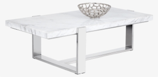 Tribecca Coffee Table Rectangular White Marble - Table
