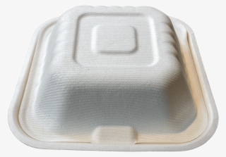 7×5 Inch Bagasse Clamshell Box 125 Units - Plastic