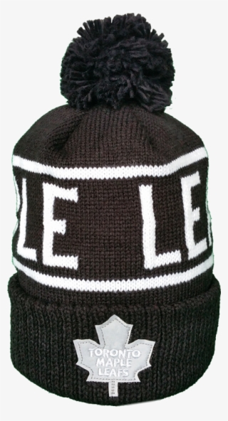 Toronto Maple Leafs Mitchell & Ness Black And White - Knit Cap