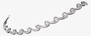 75ct Diamond Swirl Choker Necklace Vintage 18 Karat - Chain