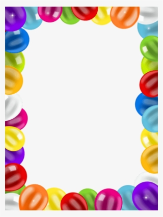 Download Balloons Border Frame Png Images Background - Balloon Photo Frame Png