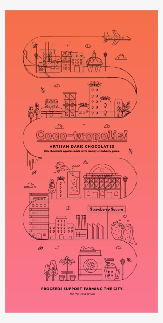 Coco-tropolis Cocotropolis Chocolate Metropolis City - Illustration