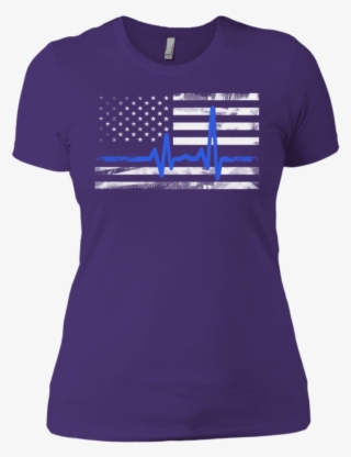 Blue Line Flag Women's Thin Blue Line Clothing Blue