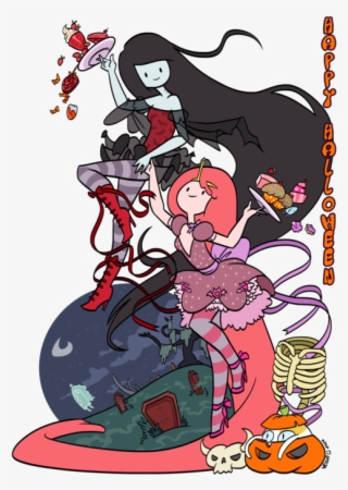 Adventure Time Princess Bubblegum Bonnibel Bonnie Pb - Marceline Bubblegum Halloween Art