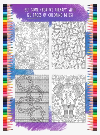 Relaxation Coloring Book Inside Page Examples