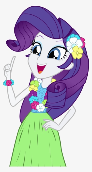 Hula Rarity By Mohawgo-d7fr7wm - My Little Pony Equestria Girls Hawaii