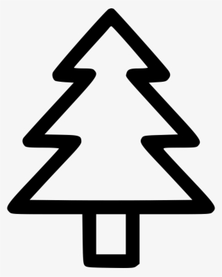 Christmas Tree Fir Newyear Holiday Star Comments - Christmas Tree Outline Png