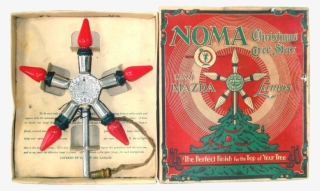 1920s Noma Lighted Metal Christmas Tree Star Topper