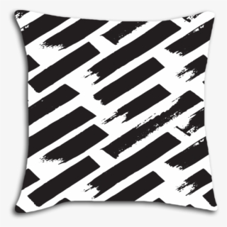 Mark It Black And White Striped Decorative Throw Pillow - Cushion