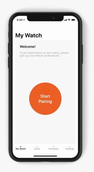 An Iphone X Running The Dot Watch App - Iphone X