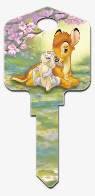 D79- Bambi & Thumper - Disney Bambi Thumper Kwikset House Key Kw-d79