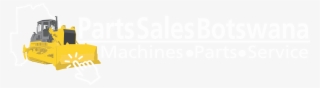 Forklift Part Sales Logo White Hand Icon