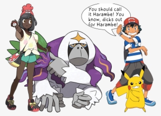 I Seriously Hate The Harambe Meme - Pokemon Sun And Moon Ash And Pikachu
