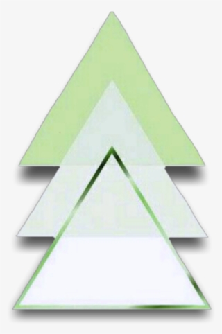 Overlay Pattern Template Green Triangle - Christmas Tree