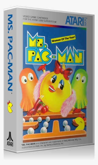 Atari 5200 Ms Pacman 2 Game Cover To Fit A Ugc Style - Ms. Pac-man For Atari 5200
