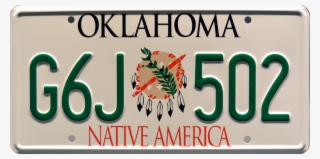 G6j 502 Prop Plate Movie Memorabilia From Twister Starring - Oklahoma License Plate Prop