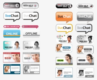 Live Chat Buttons - Live Chat Button Psd