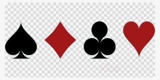 Playing Cards Symbols Vector Clipart Contract Bridge - Heart Spade Diamond Border