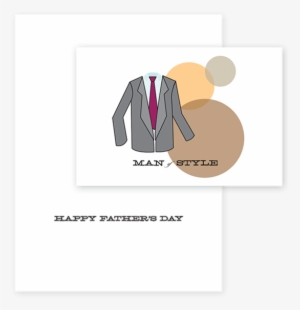 Front And Inside Of Father's Day Card - Tuxedo