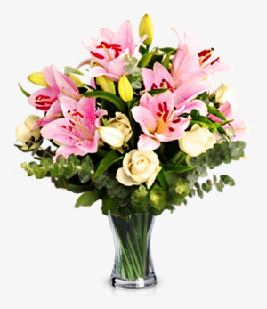 Lilies And Roses - Ramo Flores Cumpleaños Mujer