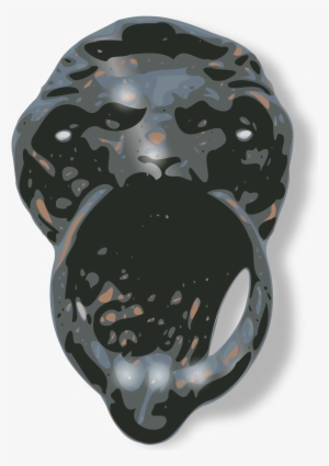 Lion-face Door Knocker Clipart Png