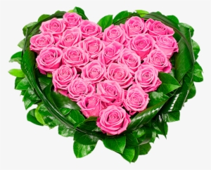 Heart Of Pink Roses Png Clipart Picture - Ramo De Rosas Rosadas