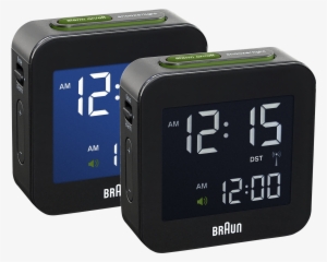 Braun Bnc 008 Radio Controlled Travel Alarm Clock Black