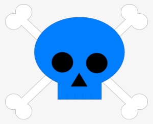 Blue Pirate Skull Svg Clip Arts 600 X 488 Px