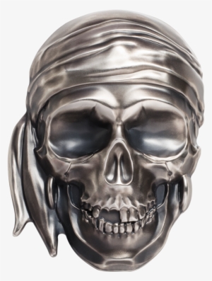 Big Pirate Skull - Silver