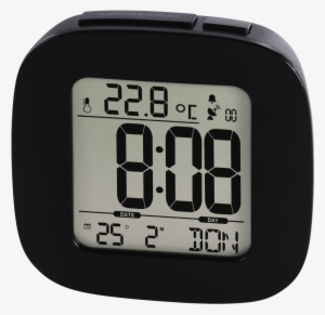 "rc 45" Radio Controlled Alarm Clock, Black - Hama Zegar Dcf Rc45 Z Budzikiem Czarny