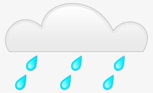 Rain Clipart Rainfall - Rainy Clouds Png Vector