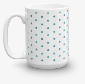 Watercolor Polka Dot Mug - Super Sayian Coffee Vegeta Mug