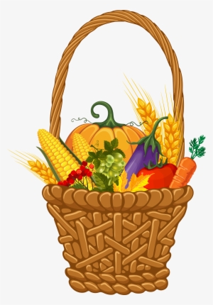28 Collection Of Thanksgiving Baskets Clipart - Harvest Clipart