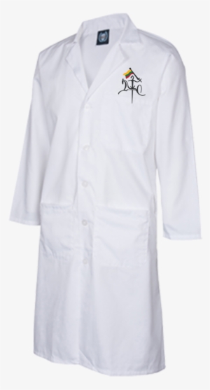 Vytis W/ Flag Guys/gals 43 Inch Long Lab Coat - White Coat