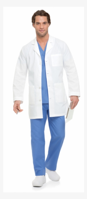 Men's Lab Coat - Scrubs White Coat