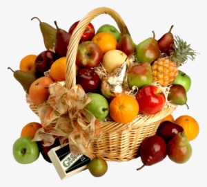 Fruit Basket Png - Basket Of Harvest Fruits