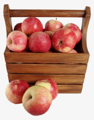 Apples In A Basket Png Image - Apple Basket Png