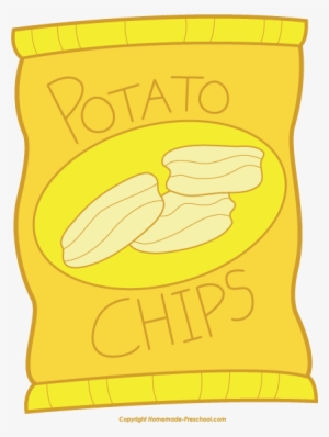 Potato Chips Clipart Snack - Potato Chips Bag Clip Art