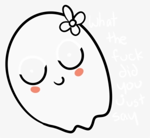 Transparent Ghost Kawaii - Transparent Background Cute Ghost Clipart