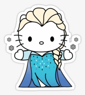 155 Images About Frozen ❄ ❄ ❄ On We Heart It - Hello Kitty And Elsa