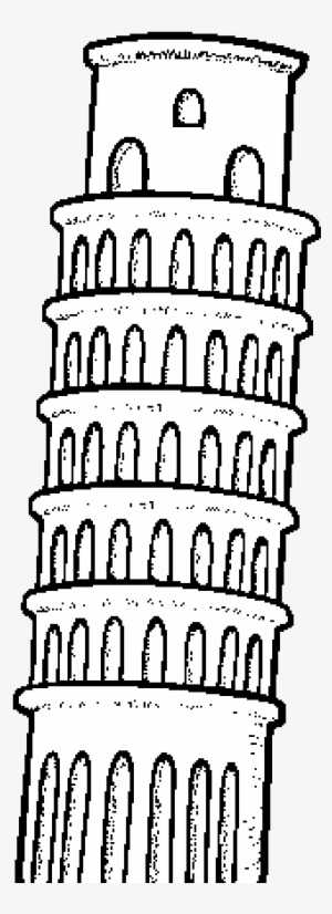 The Tower Of Pisa Coloring Page - Tour De Pise Dessin