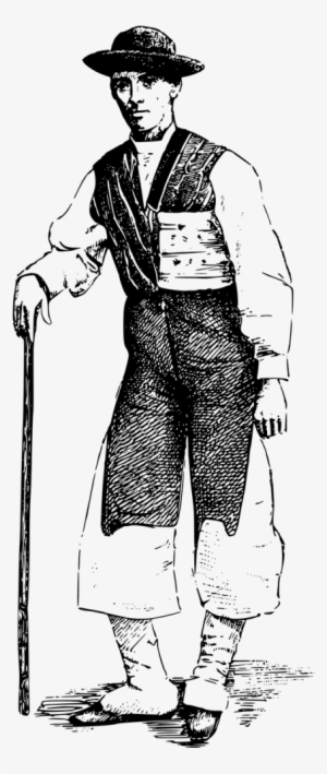 Vector Graphics - Homem Seculo 19 Png